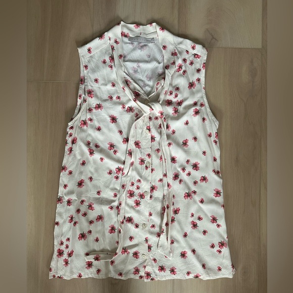 Newlily Sleeveless Neck Tie Blouse Size Small - Picture 5 of 7